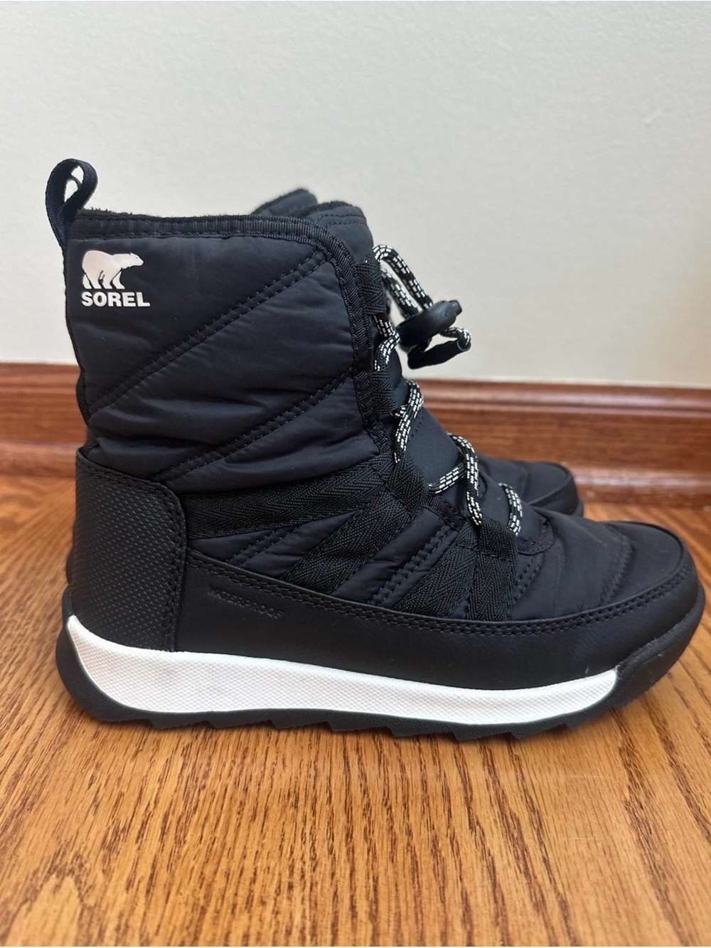 Sorel Whitney II Lace Waterproof Winter Boots Kids 2 Black Unisex